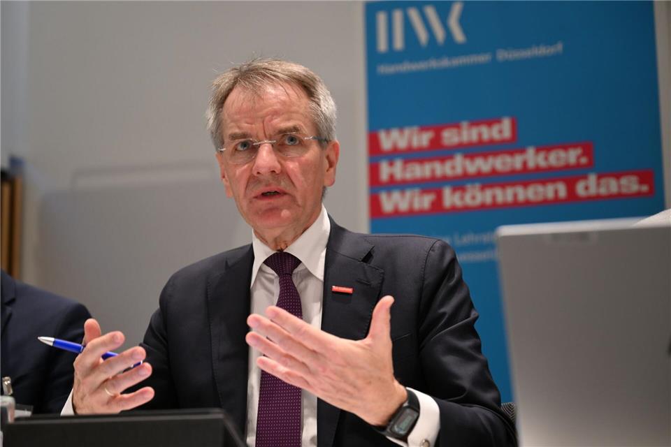 NRW-Handwerkspräsident Andreas Ehlert fordert mehr wirtschaftliche Impulse. Wolf von Dewitz/dpa