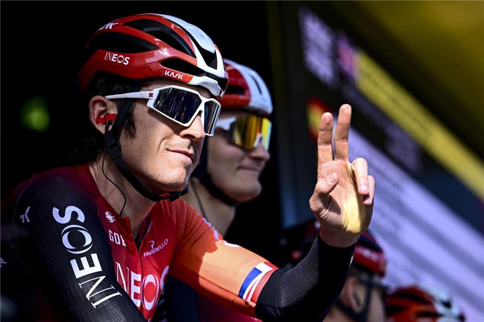 Nach 19 Jahren ist Schluss als Radprofi: Geraint Thomas (Archivbild)Maarten Straetemans/Belga/dpa