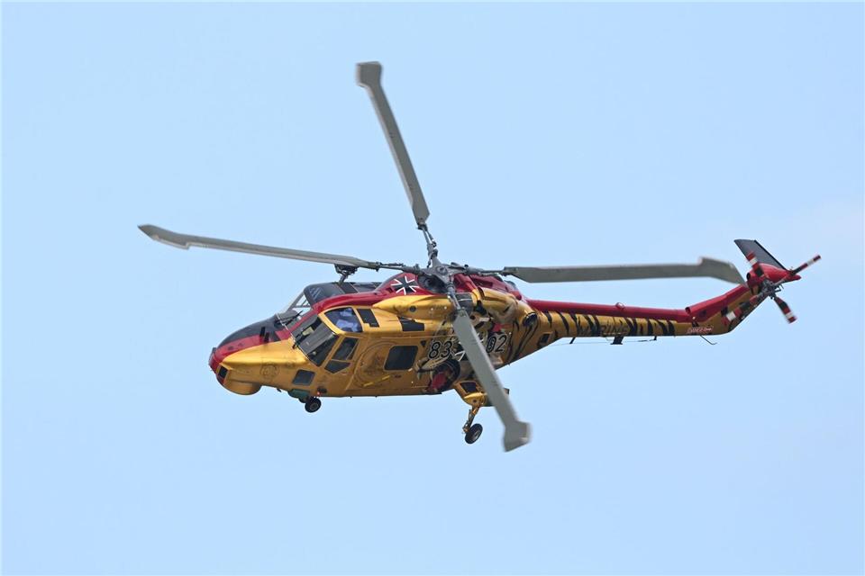 Nach 45 Jahren verabschiedet sich die Marine vom Bordhubschrauber MK88A Sea Lynx. Lars Penning/dpa
