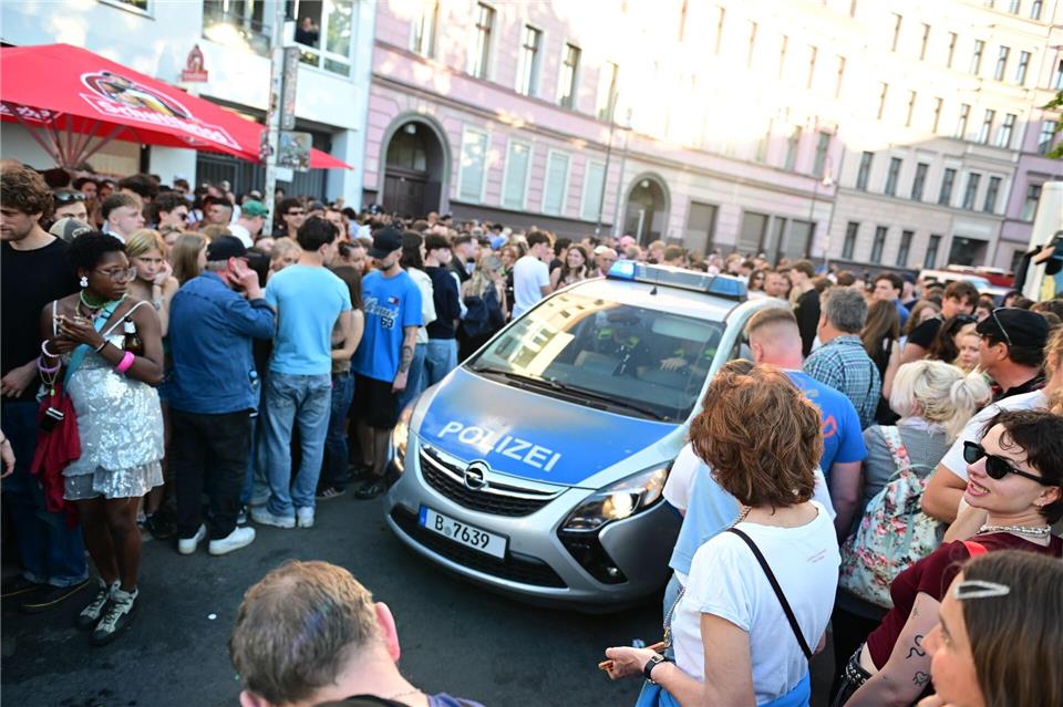 Nach Angaben der Polizei verlief der 1. Mai in Berlin ausgesprochen friedlich.Fabian Sommer/dpa