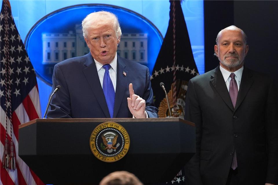 Nach Ansicht des Obersten Gerichts sind viele von Trumps Zöllen illegal. Evan Vucci/AP/dpa