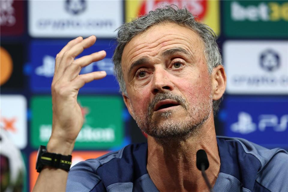 Nach Meinung von PSG-Coach Luis Enrique gibt es keinen Favoriten im Champions-League-Finale. (Archivbild)Franck Fife/POOL AFP/AP/dpa