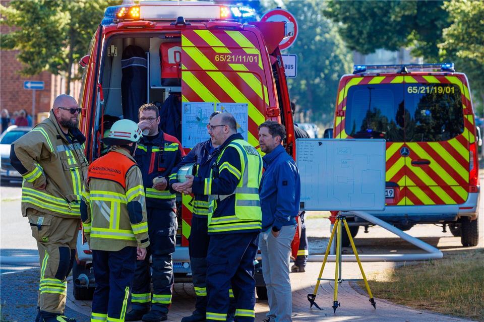 Nach bisherigen Erkenntnissen brach das Feuer in einem Patientenzimmer aus.Jens Büttner/dpa