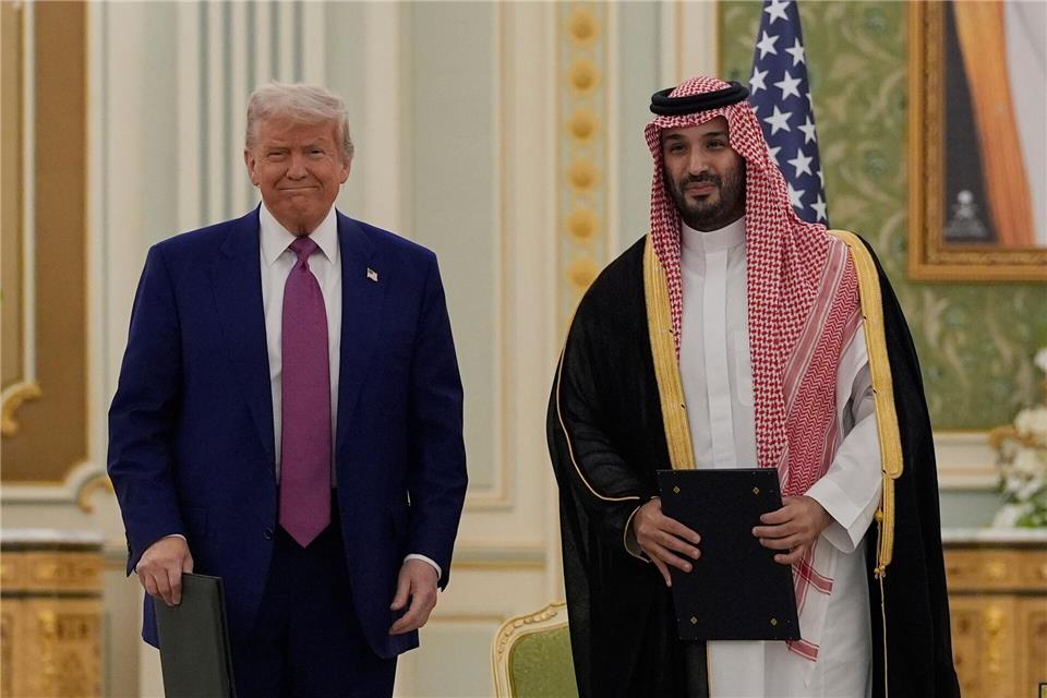 Nach dem Besuch von US-Präsident Donald Trump in Saudi-Arabien im Mai ist der saudische Kronprinz Mohammed bin Salman zu Gast in Washington. (Archivbild)Alex Brandon/AP/dpa