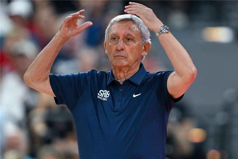 Nach dem EM-Aus: Trainerlegende Svetislav Pesic hört auf.Sven Hoppe/dpa