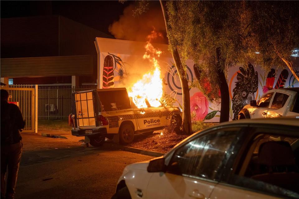 Nach dem Fund der Leiche des Mädchens war es in Alice Springs zu Ausschreitungen gekommen.Rhett Hammerton/AAP Image/AP/dpa