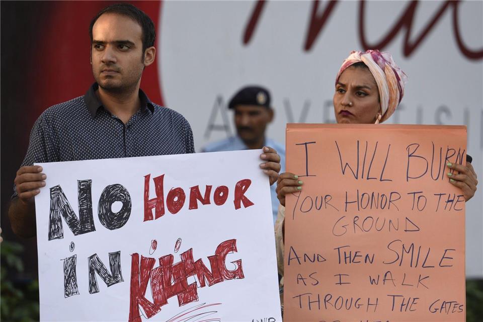 Nach dem Mord an Qandeel Baloch entzündete sich in Pakistan eine lautstarke öffentliche Debatte. (Archivbild)picture alliance / dpa