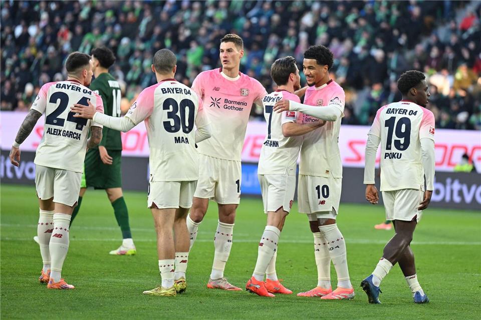 Nach dem Sieg in der Bundesliga gegen Wolfsburg wartet auf Bayer Leverkusen gegen Manchester City ein echter Härtetest. Swen Pförtner/dpa