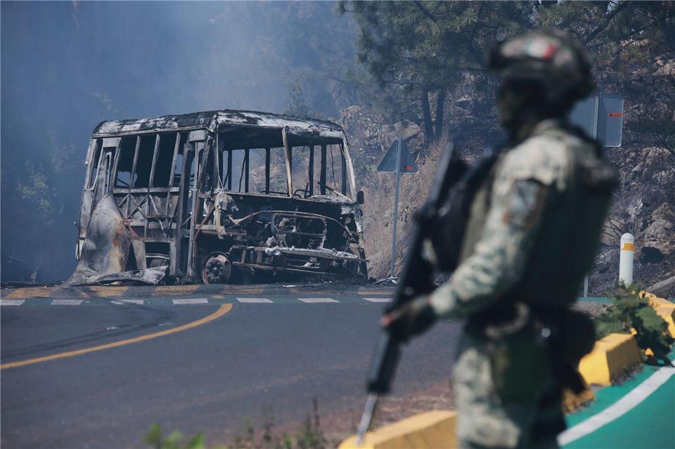 Nach dem Tod des früheren Kartellchefs kam es in Mexiko zu einem Gewaltausbruch. (Archivbild)Armando Solis/AP/dpa