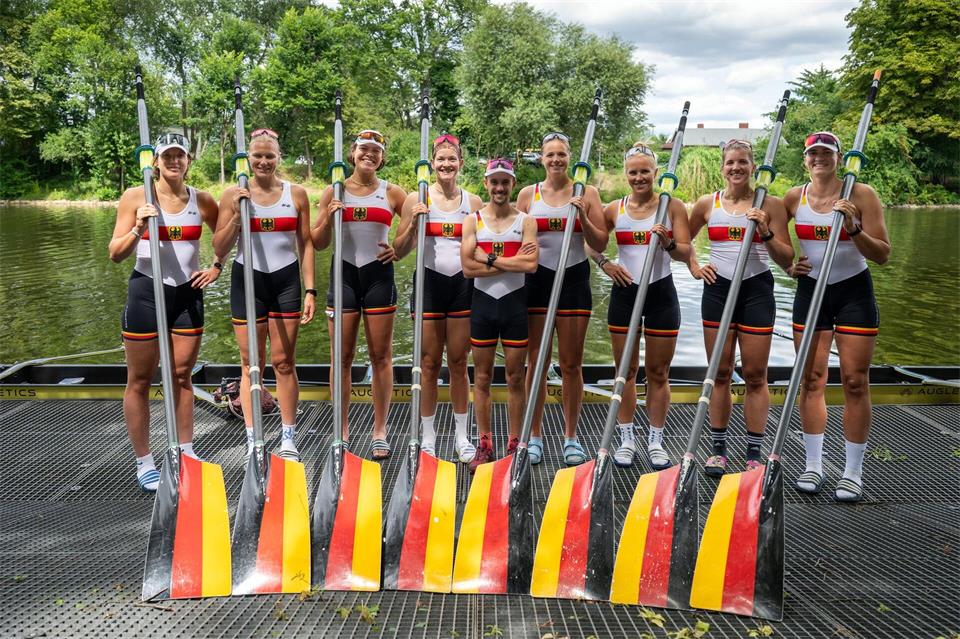 Nach dem überraschenden WM-Auftritt vor einem Jahr sind die Erwartungen im deutschen Frauen-Achter gedämpft. (Archivbild) Soeren Stache/dpa
