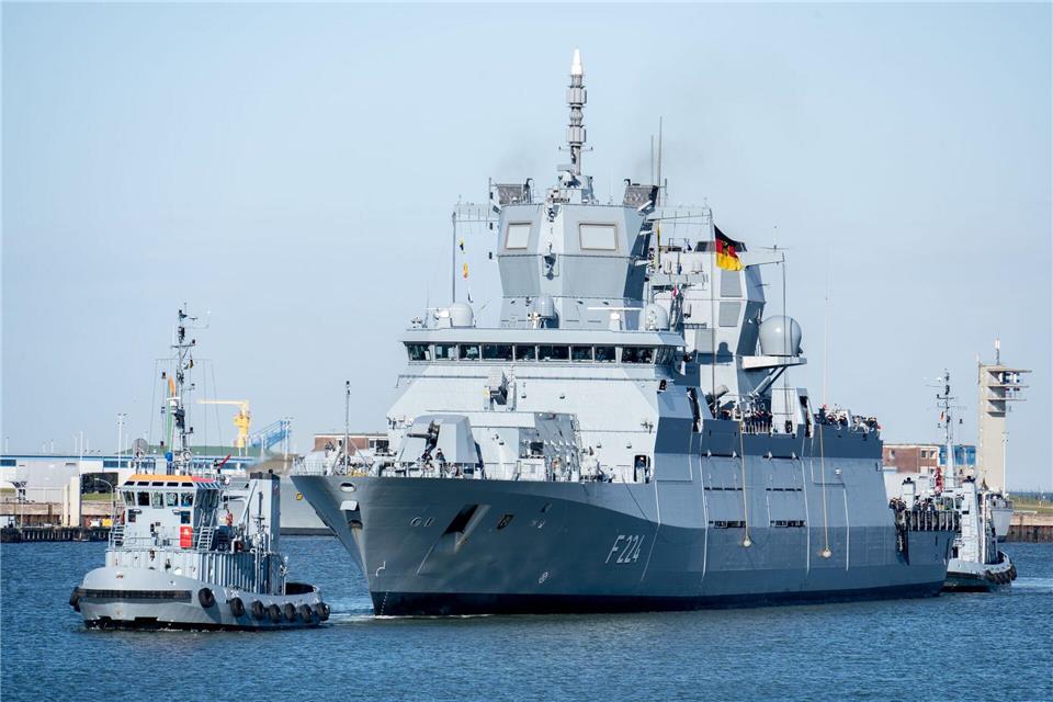 Nach einem halben Jahr im Einsatz kehrt die Fregatte „Sachsen-Anhalt“ zurück nach Deutschland.Hauke-Christian Dittrich/dpa