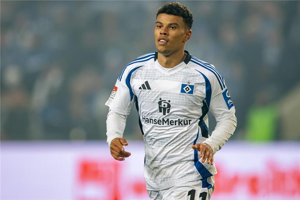 Nach geplatztem Wechsel wieder beim HSV: Ransford Königsdörffer.Andreas Gora/dpa