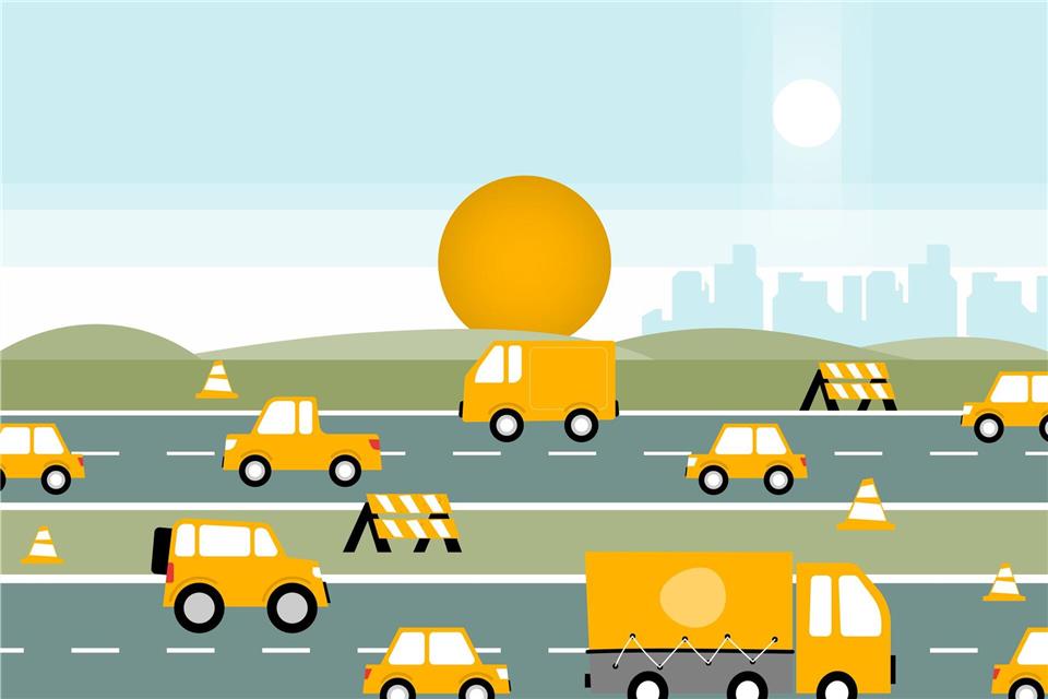 Nach relativer weihnachtlicher Ruhe setzt stärkerer Verkehr auf den Autobahnen wieder am zweiten Weihnachtsfeiertag (26. Dezember) in den Mittagsstunden ein, prognostizieren die Autoclubs ACE und ADAC.dpa-infografik GmbH/dpa-tmn