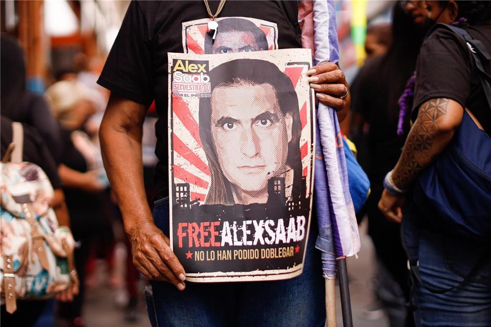 Nach seiner ersten Festnahme hatte es in Venezuela Proteste für Saabs Freilassung gegeben. (Archivbild)Jesus Vargas/dpa