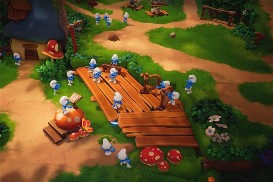 Nach und nach erwacht Schlumpfhausen wieder zum Leben.microids/dpa-tmn