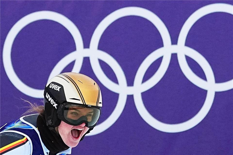 Nach zweimal Silber nun noch der Gold-Coup? Emma Aicher.Michael Kappeler/dpa