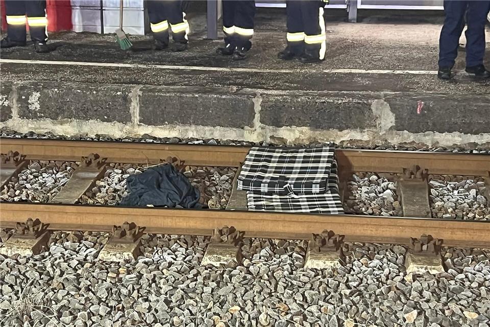 Mann schläft auf Bahngleisen - schwer verletzt Nachtlager auf den Gleisen: Ein Mann wurde am Morgen in Großfurra von einer Regionalbahn erfasst. Silvio Dietzel/dpa