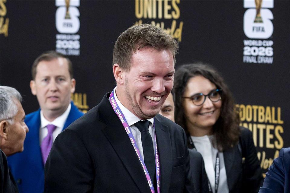 Nagelsmann schaut auch auf die Freude seiner Spieler. (Archivbild)Koen Van Weel/ANP/dpa