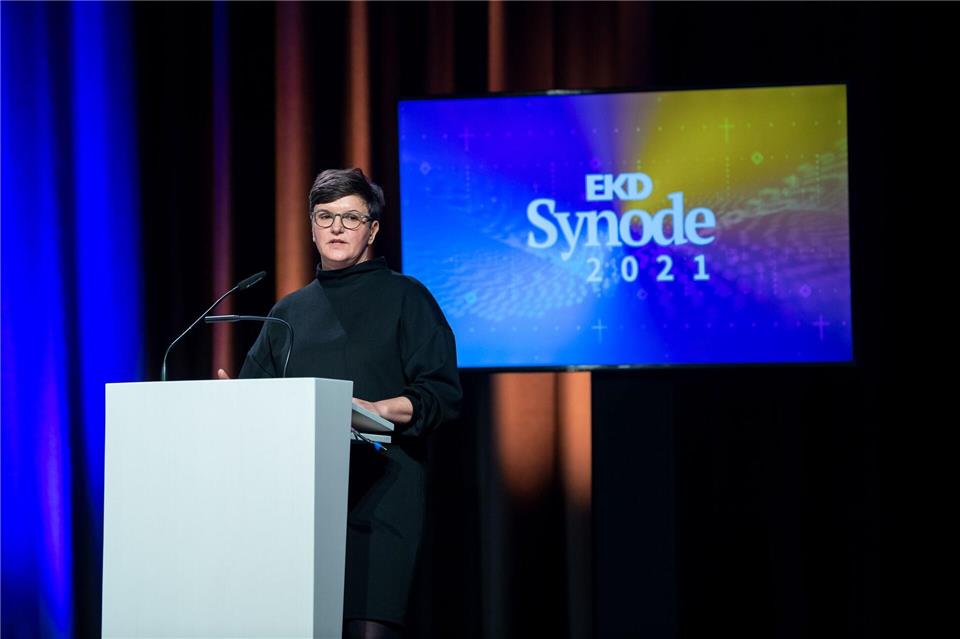 Nancy Janz, die Sprecherin der Betroffenen im Beteiligungsforum Sexualisierte Gewalt der Evangelischen Kirche in Deutschland, will zurücktreten. (Archivbild)Sina Schuldt/dpa