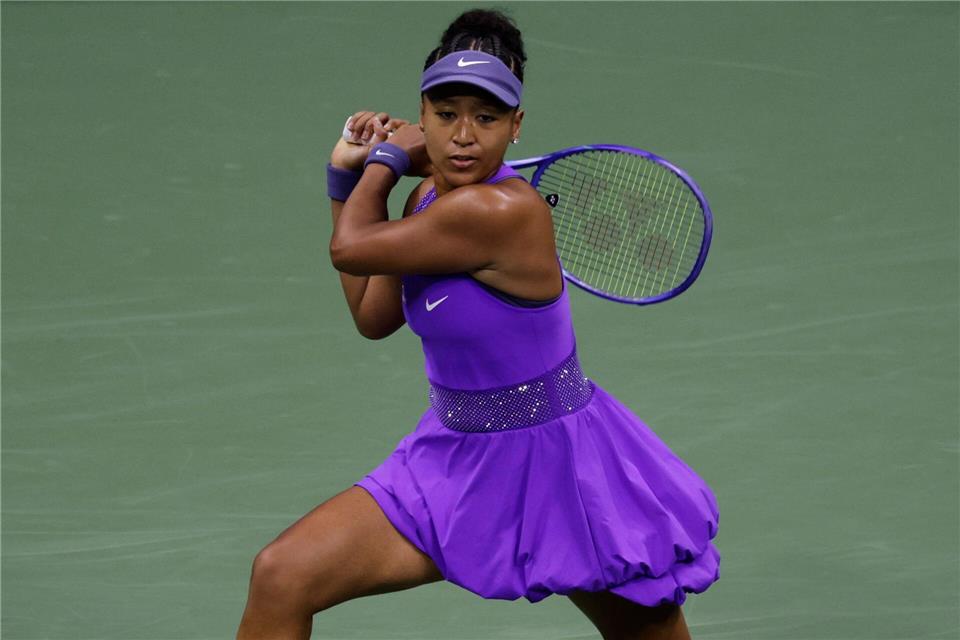 Naomi Osaka schaffte in New York den Halbfinaleinzug und trifft nun auf Wimbledon-Finalistin Amanda Anisimova.Adam Hunger/AP/dpa