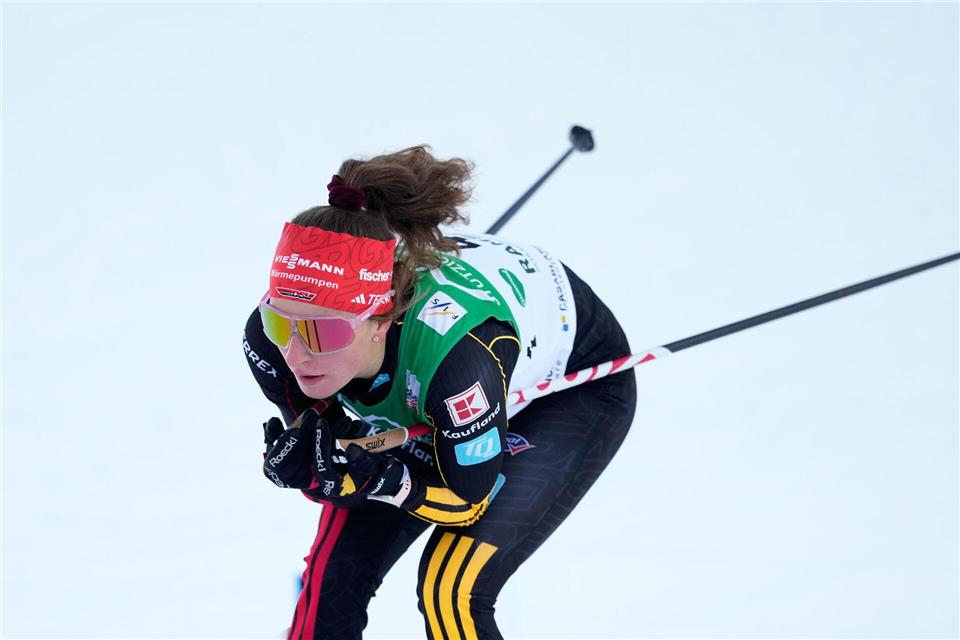 Nathalie Armbruster hat in Otepää Rang drei belegt. (Archivbild)Matthias Schrader/AP/dpa