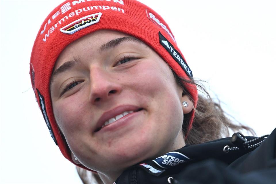 Nathalie Armbruster ist in Oberhof die beste deutsche Kombiniererin.Hendrik Schmidt/dpa