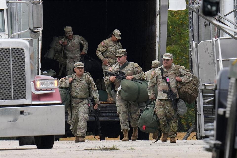 Nationalgarde aus Texas in IllinoisErin Hooley/AP/dpa