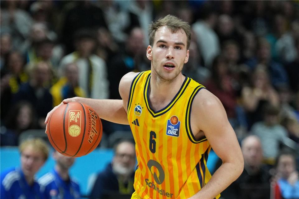 Nationalspieler Malte Delow war gegen Bonn bester Alba-Schütze (Archivbild)Soeren Stache/dpa