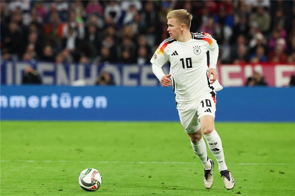 Nationalstürmer Jonathan Burkardt wechselt vom FSV Mainz 05 zu Eintracht Frankfurt.Christian Charisius/dpa