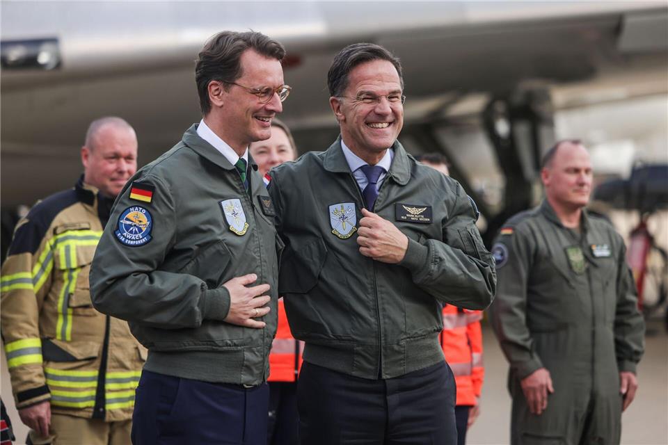 Nato-Generalsekretär Mark Rutte hat sich erfreut über die Einigung beim Wehrdienst geäußert.Oliver Berg/dpa