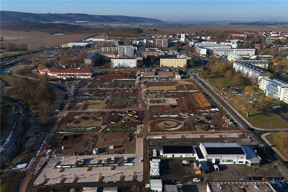 Naturnahe Gestaltung, Freizeitmöglichkeiten sowie etliche Themengärten, Schaugärten und Millionen Pflanzen sollen das Areal Augarten und Gartenstadt während der Landesgartenschau verschönern.Martin Schutt/dpa