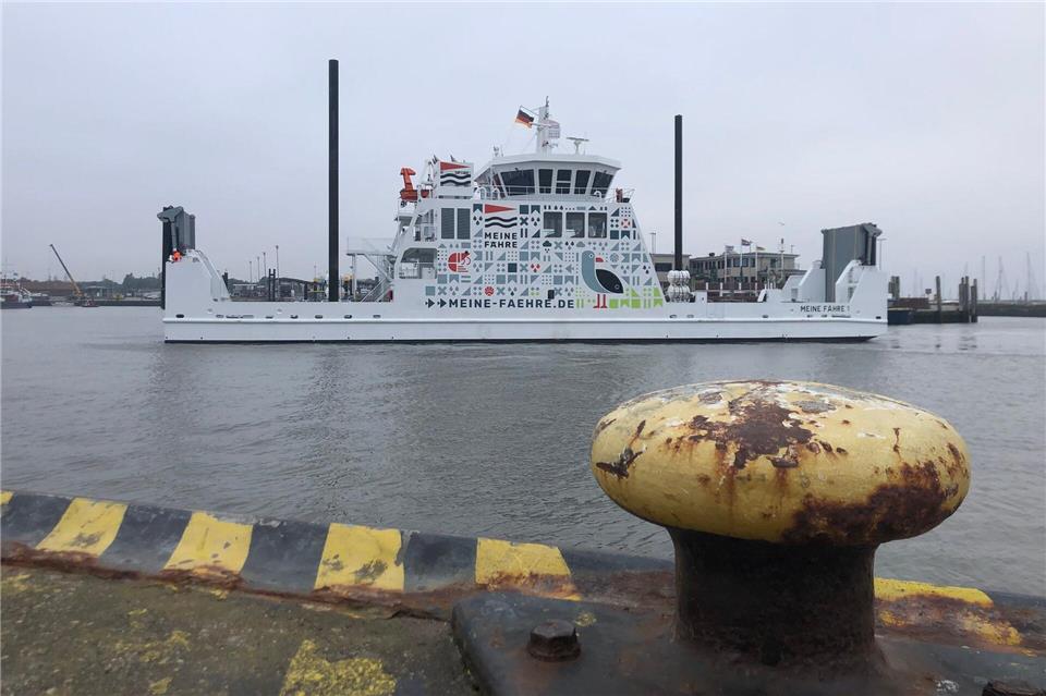 Reederei will neue Norderney-Fährlinie 2026 erweitern Neben der Autofähre „Meine Fähre 1“ will die Reederei bald auch eine kleinere Personenfähre „Meine Fähre 2“ in Dienst stellen. (Archivbild)Lennart Stock/dpa