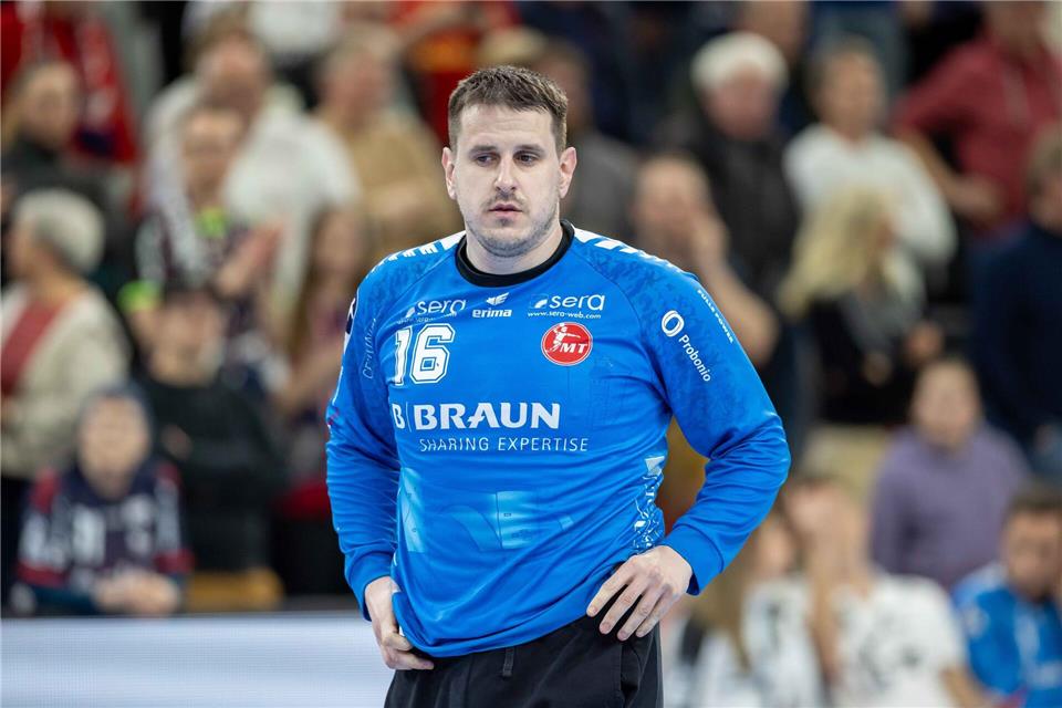 Nebojsa Simic war der Fels in der Brandung bei Melsungens Sieg gegen Porto (Archivbiild).Patrick Süphke/dpa