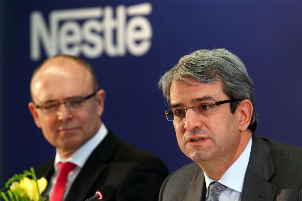 Nestlé trennt sich von seinem Vorstandschef Laurent Freixe - hier auf einer Pressekonferenz von 2012Jens Büttner/dpa