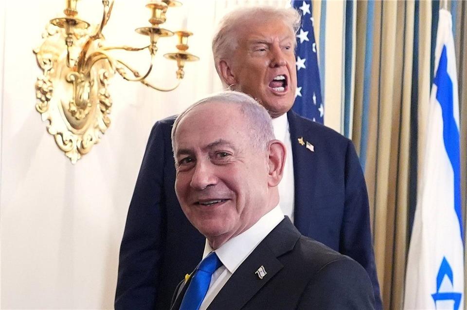 Netanjahu billigt den Plan von Trump. Evan Vucci/AP/dpa