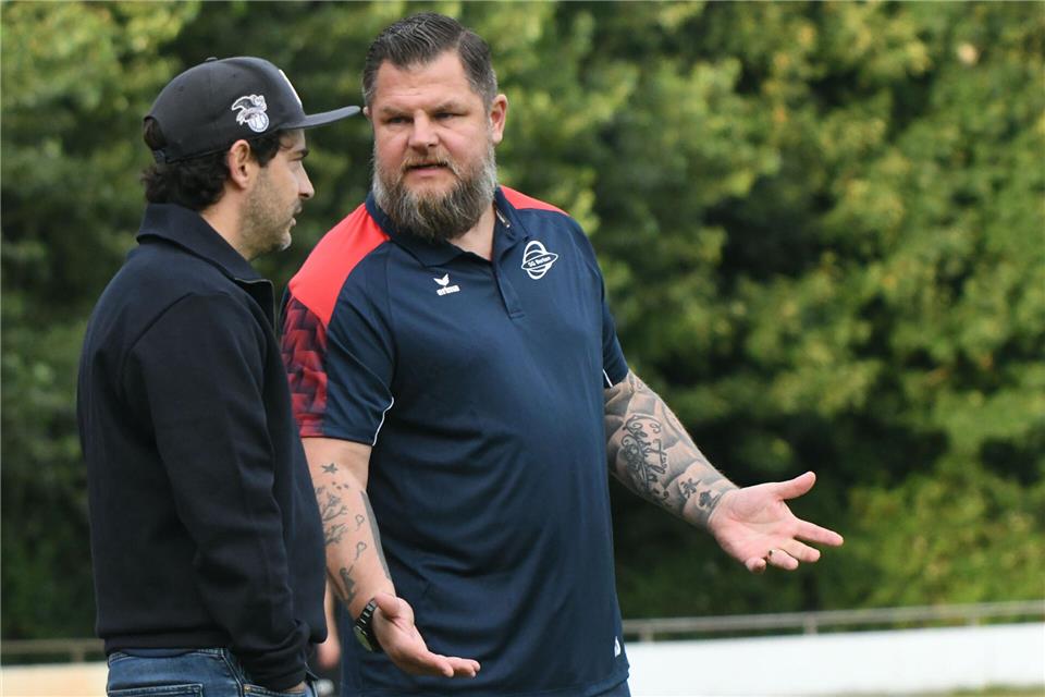 Neu bei der SG Borken: Coach Timo Bachmeier (rechts) und Co-Trainer Vigilio Zanni.