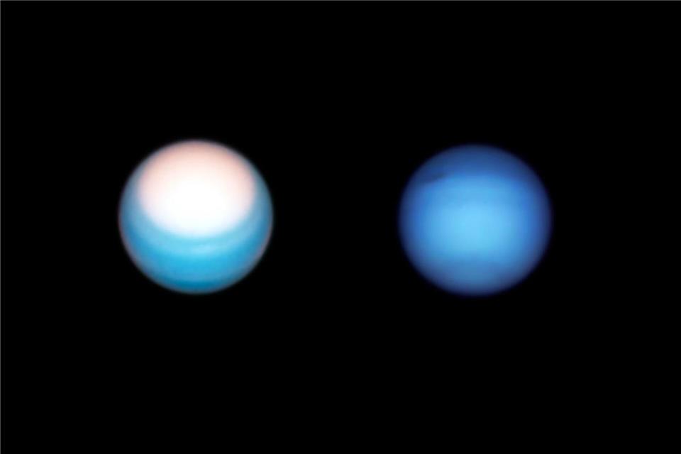 Neue Untersuchungen legen nahe, dass Uranus und Neptun eher felsig statt eisig sein könntenA. Simon; M. H. Wong; OPAL team/NASA/ESA,/dpa