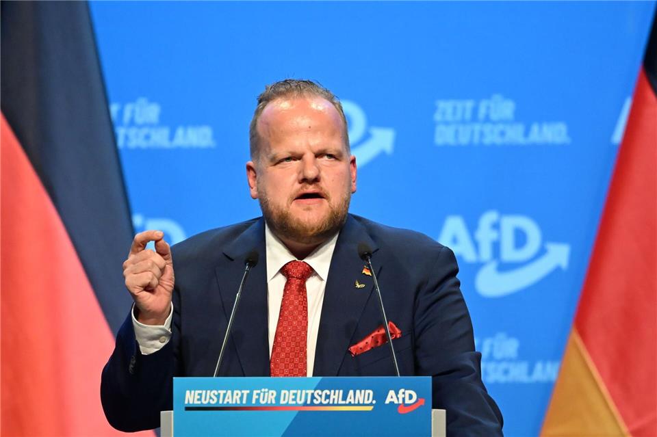 Neues Mitglied im AfD-Bundesvorstand ist Sven Tritschler aus Nordrhein-Westfalen. Katharina Kausche/dpa