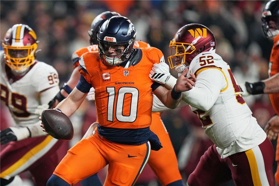 Neunter Sieg in Serie: Die Broncos sind das formstärkste Team der NFL.Stephanie Scarbrough/AP/dpa