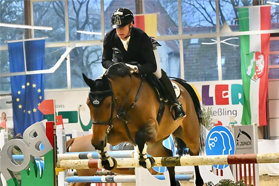 Neustart nach Verletzung beim Heimturnier: Marcus Ehning auf Baloubets Rose Dree Böken.