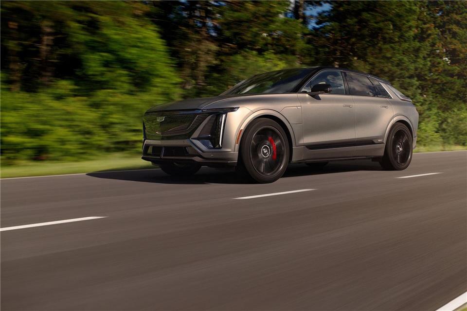 Neuzuwachs in der Elektroliga: Der Cadillac Lyriq V rollt ab November in Europa an. Cadillac/dpa-tmn