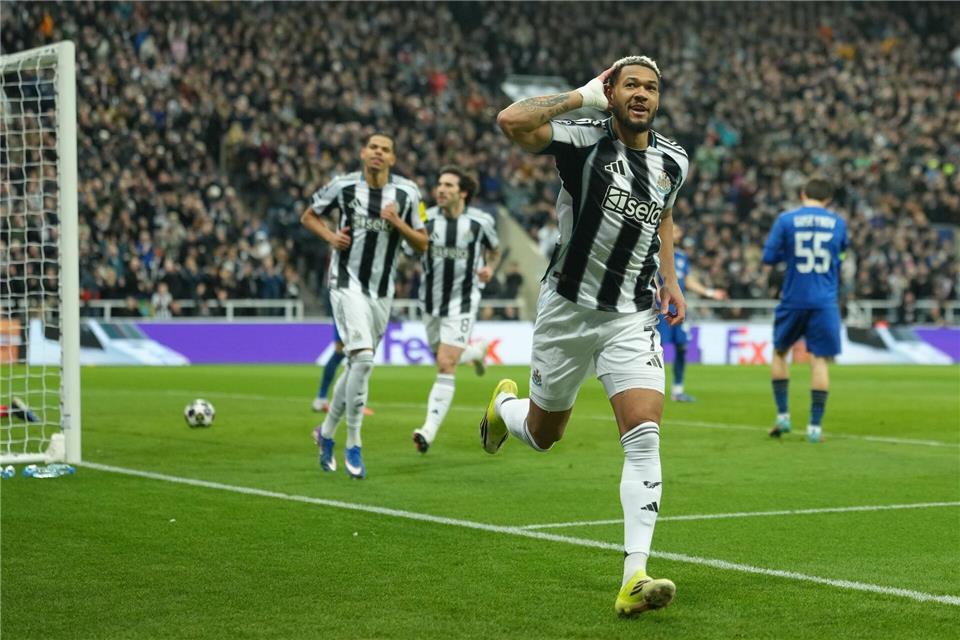 Newcastle United steht problemlos im Achtelfinale der Champions League.Jon Super/AP/dpa