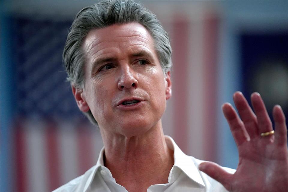 Newsom findet es „beschämend, welche Mitschuld so viele Länder auf sich geladen haben“. (Archivbild)Steven Senne/AP/dpa