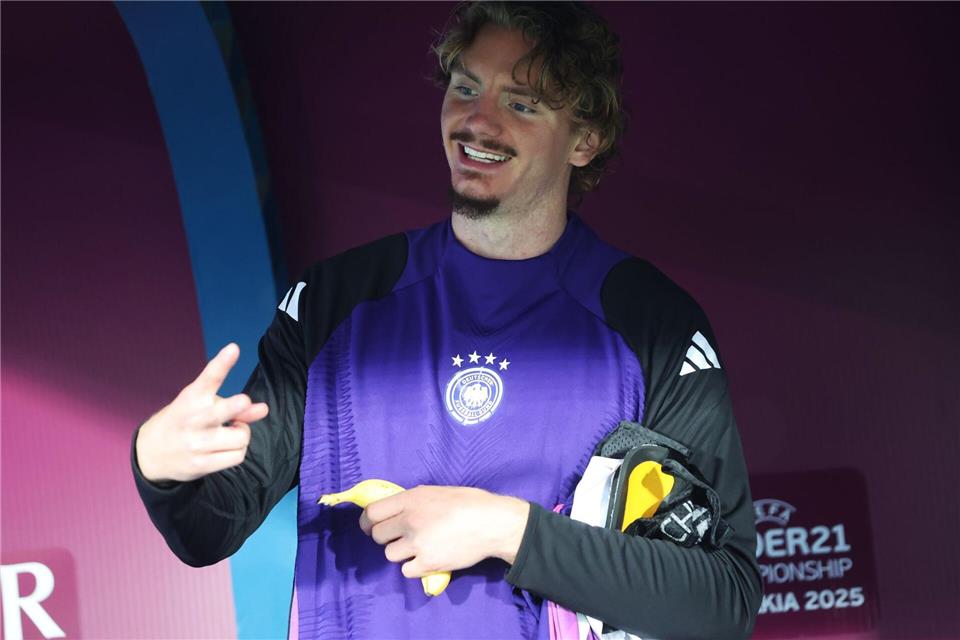 Nicht in der Startelf: Der bisherige Turnierstar Nick Woltemade.Branislav Racko/dpa