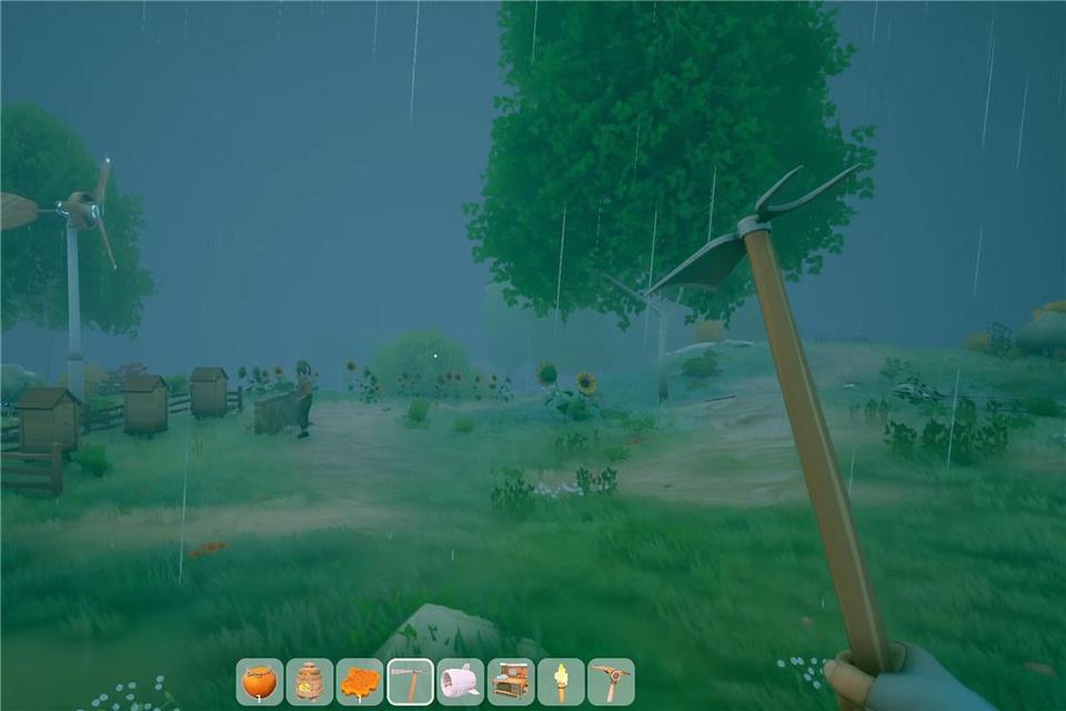 Nicht nur Sonnenschein im Spiel: Geackert werden muss auch bei miesem Wetter.Cyberwave/dpa-tmn