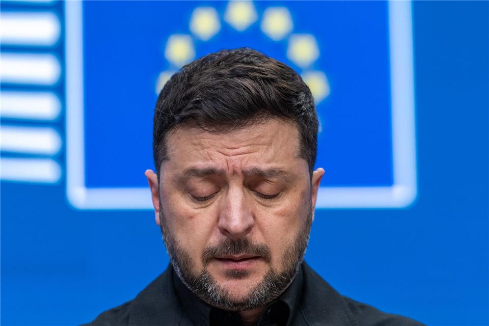 Nicht nur für den ukrainischen Präsidenten Selenskyj geht es bei dem Gipfel um sehr viel.Michael Kappeler/dpa