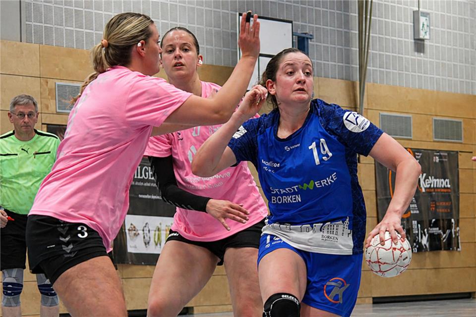 Nicht zu stoppen: Mit 17 Treffern war Esther Langenhoff die Matchwinnerin beim Borkener Sieg gegen den SSV Gartenstadt.