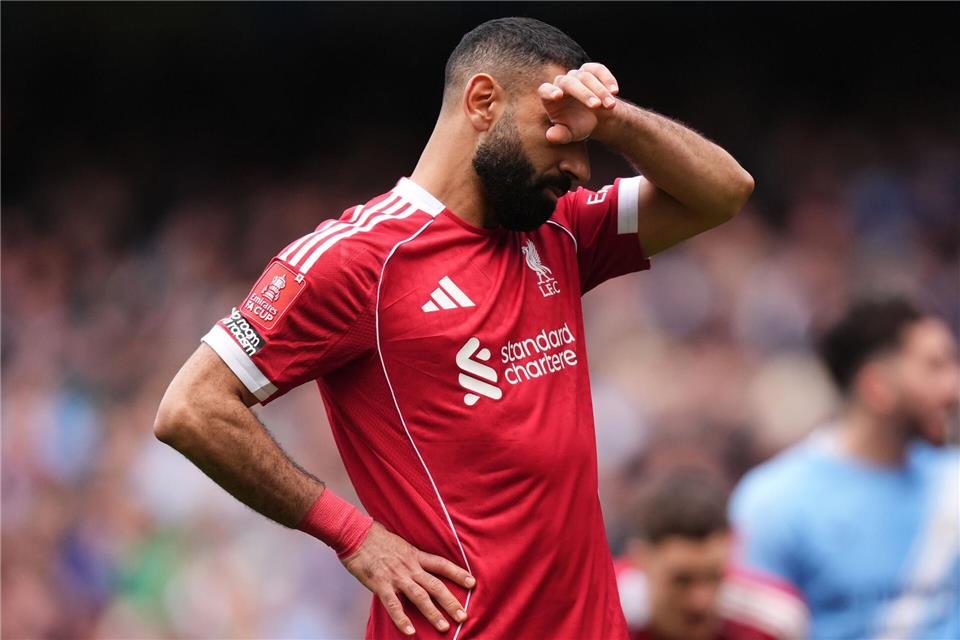 Nuk mund të shihet: Mohamed Salah humbi një penallti.Mike Egerton/PA Wire/dpa