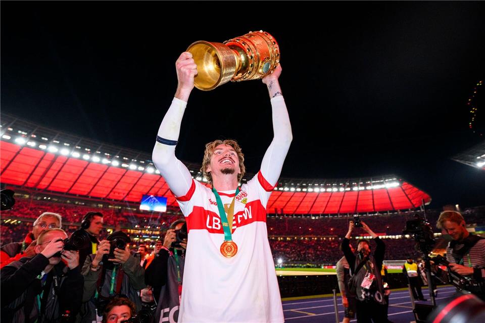 Nick Woltemade hat sich zum Leistungsträger in Stuttgart entwickelt.Tom Weller/dpa