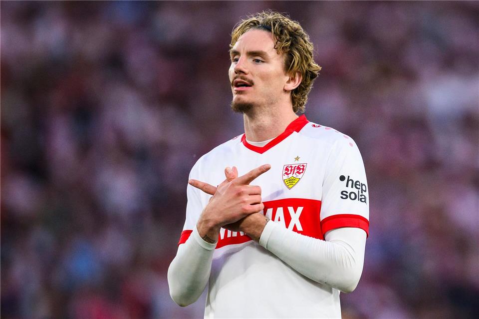 Nick Woltemade nimmt Abschied vom VfB Stuttgart und spielt nun für Newcastle United. (Archivbild)Tom Weller/dpa